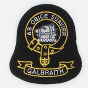 Clan Crest Badge, Embroidered, Clan Galbraith